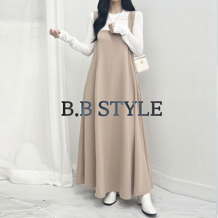 66110 여신핏 빅사이즈 나시 원피스 4XL 뷔스티에 롱원피스 루즈핏  실비아원피스