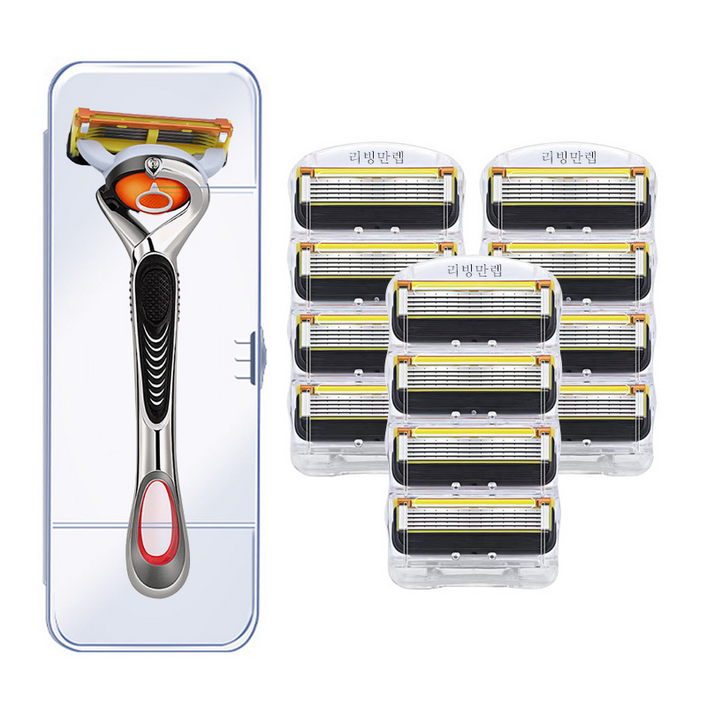 리빙만렙 스윙 면도기  면도날 질레트 프로쉴드 호환, 스윙 면도기프로쉴드 면도날 3팩 ALS442, 1세트