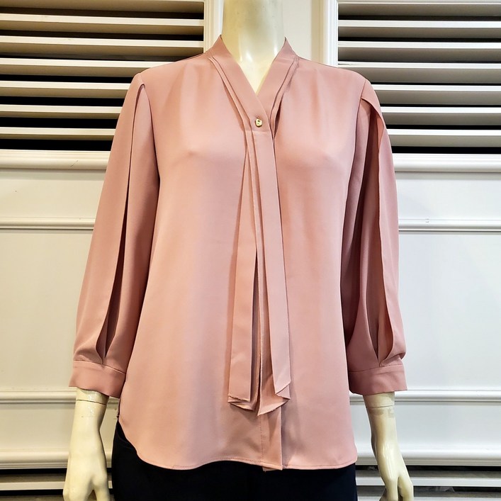 프렐린 레이온 핑크 러블리 블라우스RBB202131