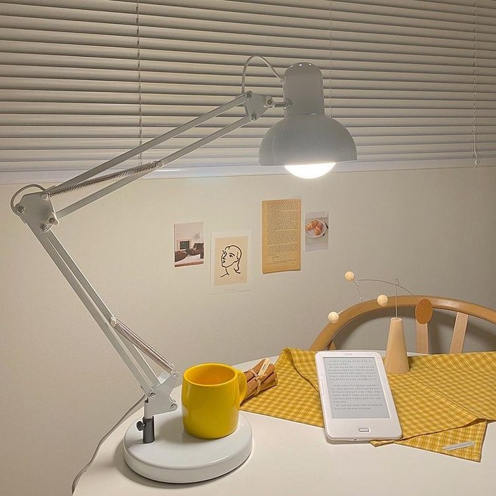 [메가] 제도 집게 책상 스탠드+LED램프