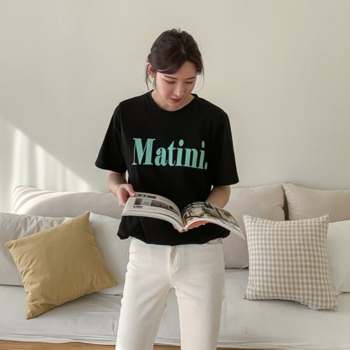 [메이블루] [ONLY MAY] 마티니 루즈핏 반팔티