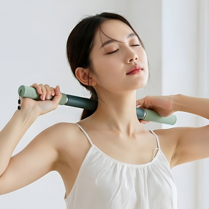 핏룸 프리미엄 바디라인 케어 마사지 스틱, green, 1개