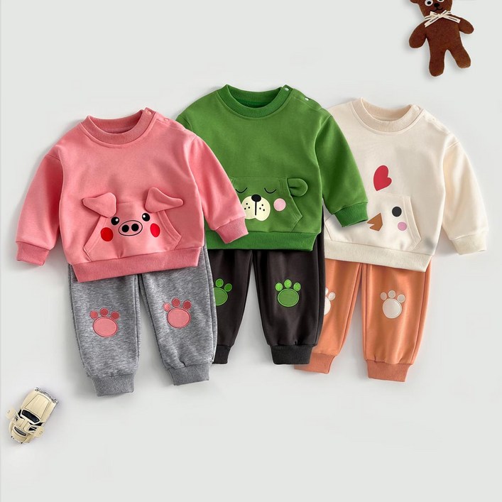 구름위에햇님 봄가을 아기상하복세트 ST2281305