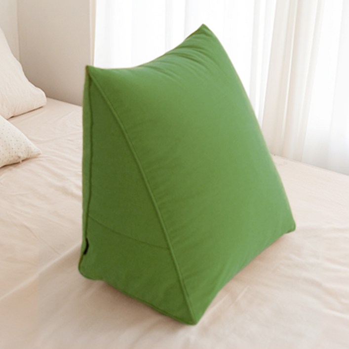 쿠션이야기 오래가는 삼각 등쿠션, 진그린