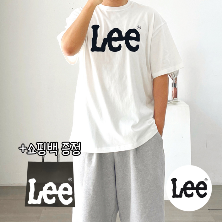 [당일출고/매장정품] Lee 리 빅 트위치 로고 티셔츠 (5color) + 쇼핑백