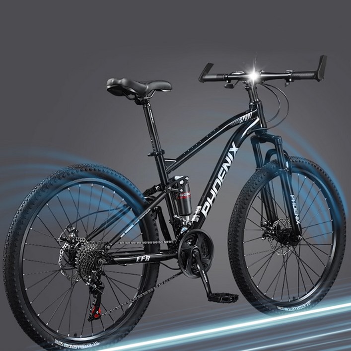 코브렉스 프리미엄 MTB 자전거 마운틴 산악 바이크 출퇴근 성인 남녀공용 오프로드, 1개, 183cm, 블랙24단