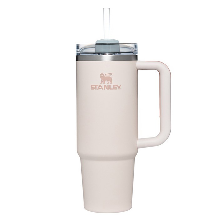 스탠리 H2.0 스테인리스 스틸 보온보냉텀블러 빨대 포함, 크리스탈 핑크, 887ml, 1개