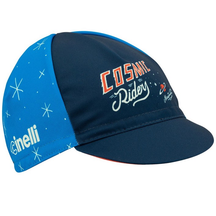 치넬리 코스믹 라이더즈 블루 자전거 쪽모자 모자 조각모