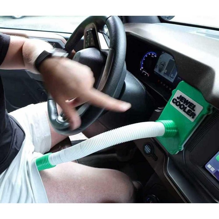 사타구니 꼬풍기 카큘레이터 차량용 자동차 에어컨 환기 사타구니  그린