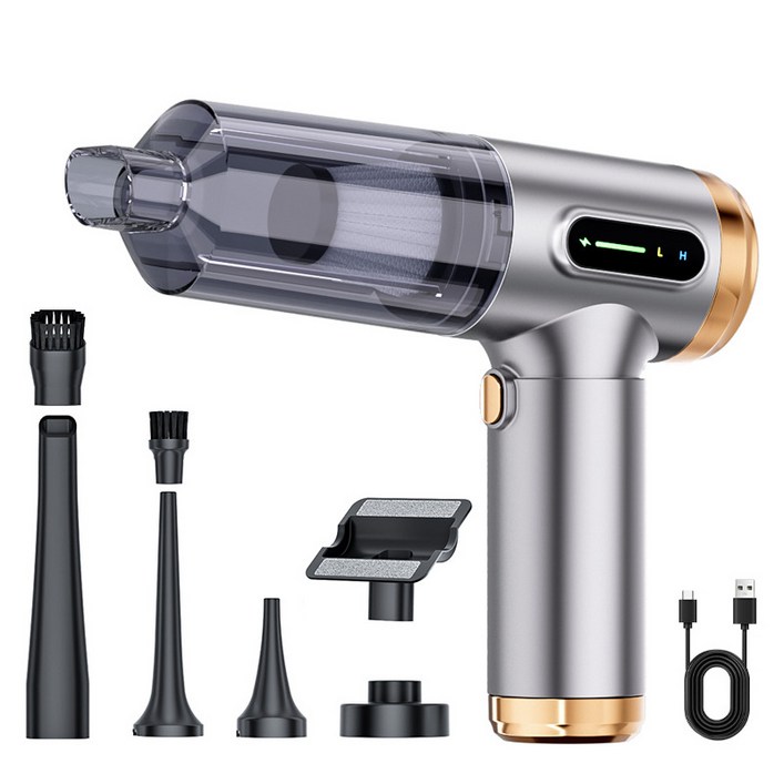 브러시리스 무선 차량용 청소기 에어건진공공기주입 3in1 강력흡입 미니 핸디형