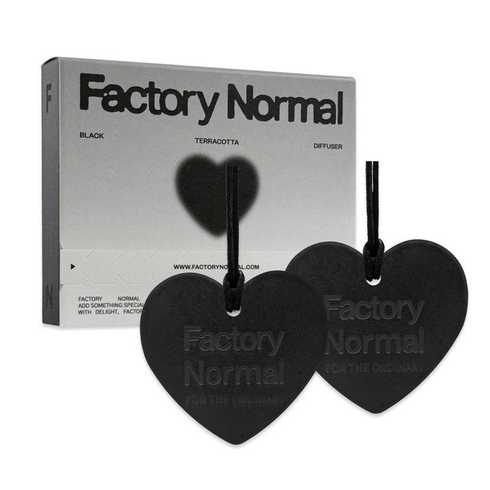 팩토리노멀 차량용방향제 블랙 테라코타 디퓨저 자동차 룸미러 선물, 우디향 Jazz Bar, 2개