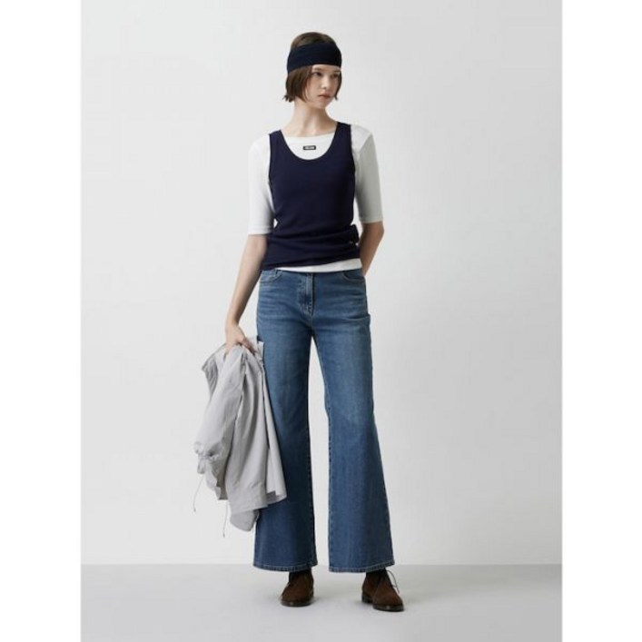 [ZOOC] 세미와이드 부츠컷 데님 팬츠 BLZ254PSA407