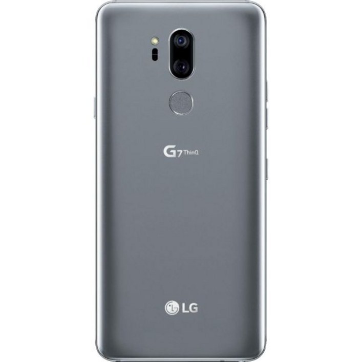 LG G7 ThinQ GSM 언락 LGG710 64GB 메모리 탑재 휴대폰 4G LTE미국 버전 플래티넘 그레이
