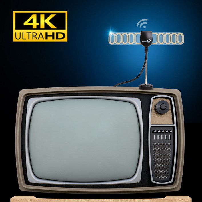 UHD TV안테나 미니빔테나 캠핑지상파 tv실내안테나, EX409