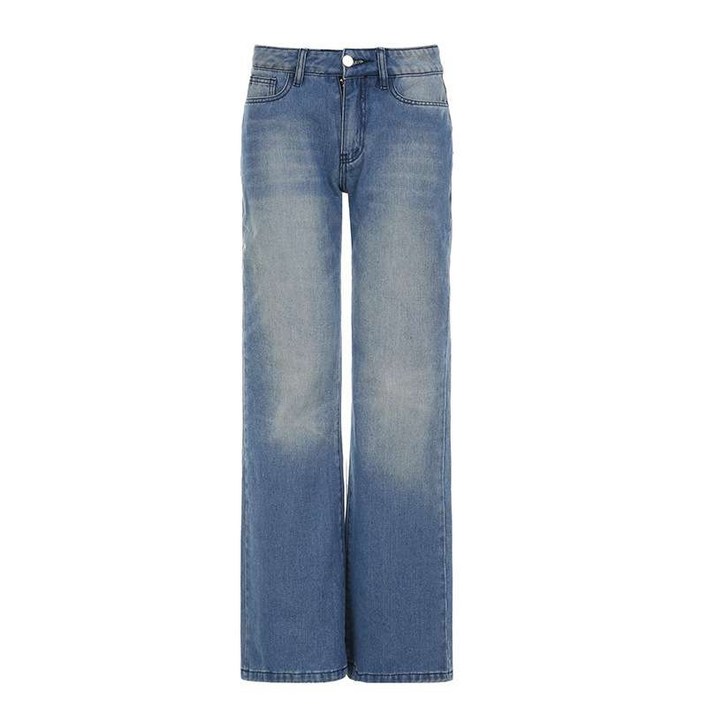 로우라이즈팬츠 로라이즈 골반 데님 팬츠 와이드 A03C