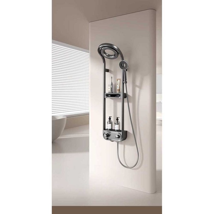 원형 샤워기 디지털 디스플레이