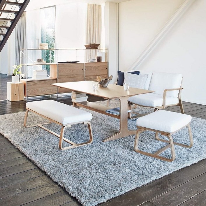 무인양품 거실 우드 다이닝 테이블 3 오크 150 x 80cm