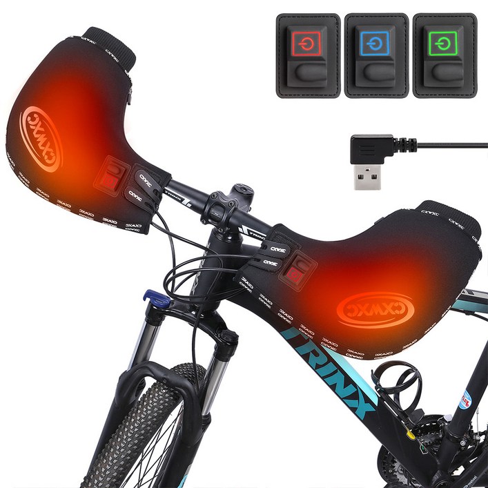 콕스 파이어월 발열 핸들커버 방한토시 로드 MTB 자전거장갑 바미트, 단일상품