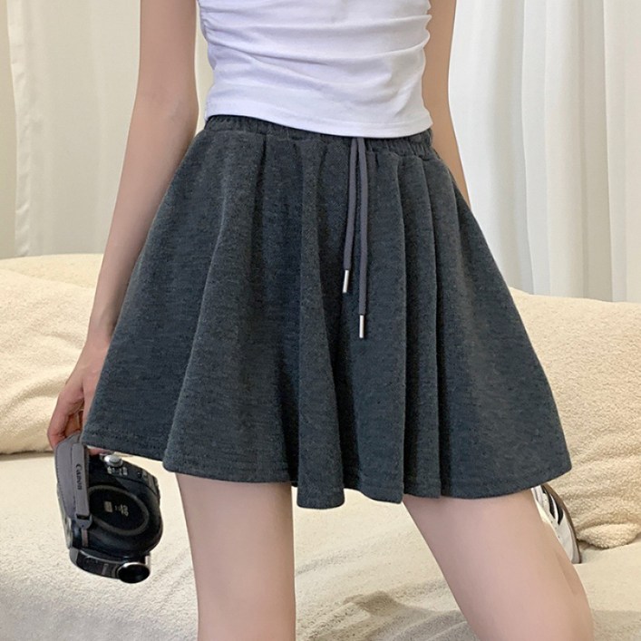 띠에르어메르 여성 플리츠 치마 반바지 A라인