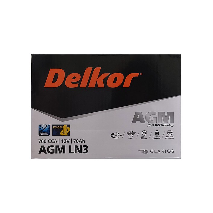 델코 AGM70L LN3 i30 GD 그랜져HG IG 코나디젤 K3 K5 쏘울 카렌스 스토닉디젤 올뉴말리부 뉴QM5 QM6 뉴SM5 SM6 AGM배터리