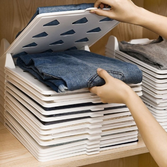 옷장정리 티셔츠 트레이 5P 세트 옷접기 폴더 의류 정리대