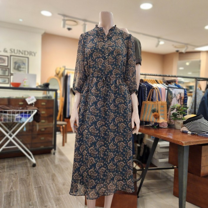 BCBG 올앤선드리  페이즐리 OP 원피스  A4F7O671 43   DGREEN
