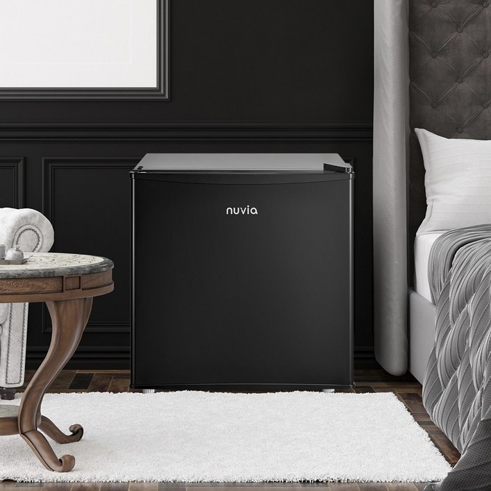 누비아 미니 냉장고 NR-50LB 블랙, 블랙, NR-50LB