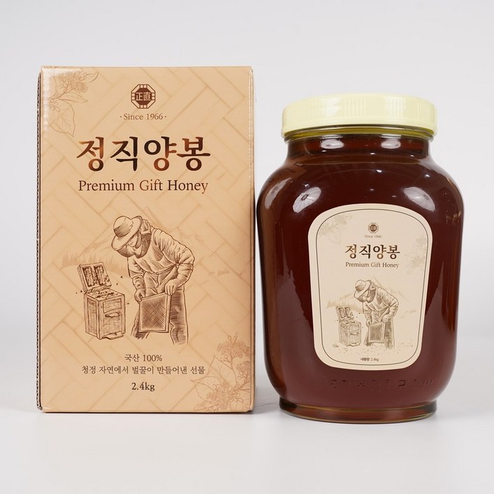 정직양봉 시그니처 최고급 선물용 밤꿀 사양벌꿀 2.4kg, 1개, 2.4kg