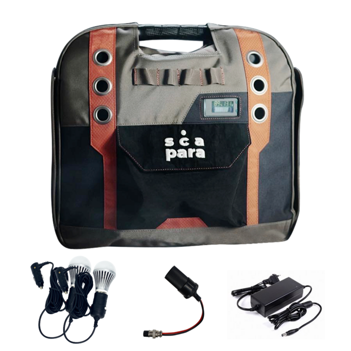 스카파라 1550W 캠핑 차박 파워뱅크 인버터 인산철 배터리 차박용품 캠핑용 리튬인산철 올인원 인산철밧데리, 1개, 1개입