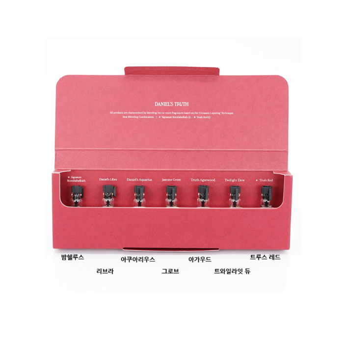 다니엘 트루스 바디워시 홀리데이 퓨어 오일퍼퓸 디스커버리 7종 세트, 1세트