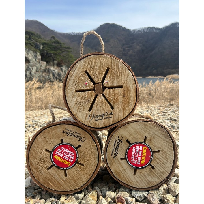 챔피언장작 자작나무 통나무장작 스웨디시스토브 착화제포함