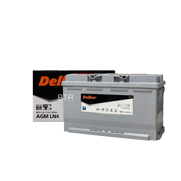 델코 AGM 80 자동차 배터리 차량용 밧데리 AGM80LDIN 호환, 1개