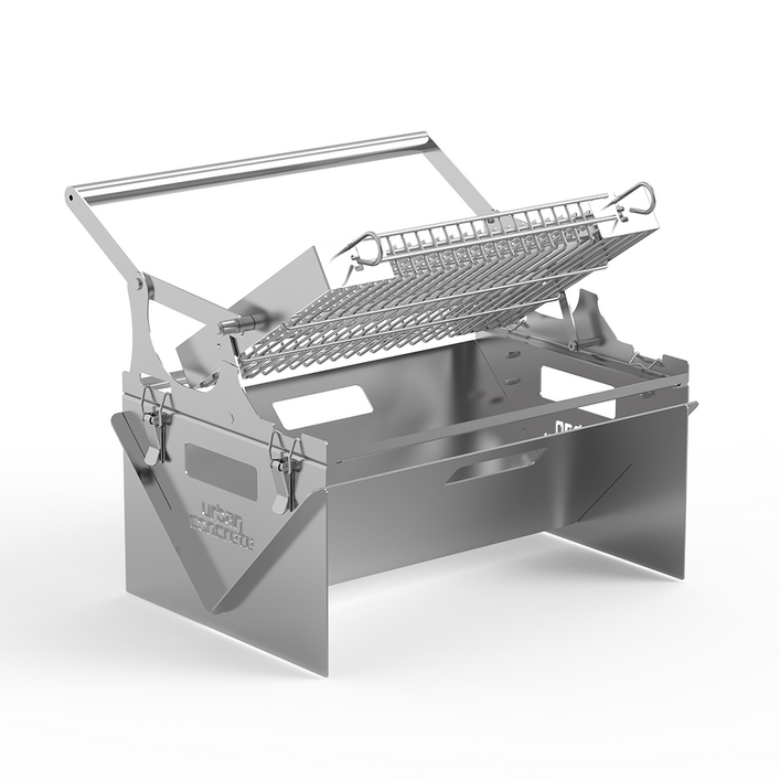 어반콘크리트 캠핑 원터치 그릴 바비큐, 회전 그릴 2종 세트, 1개