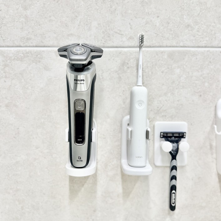 면도기 전동칫솔 꽂이 걸이 거치대 홀더 무타공