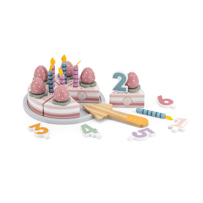 폴라비 원목 생일 케이크 장난감