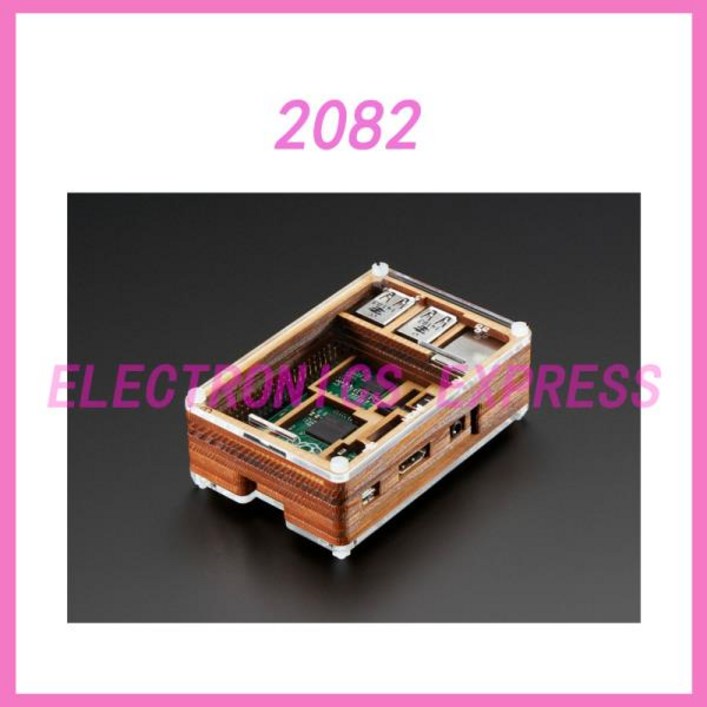 2082 목재 파이보 인클로저, 라즈베리 모델 B  컴퓨터 싱글 보드