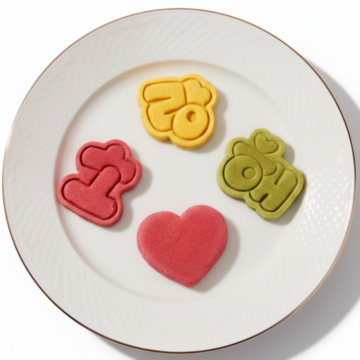 독특 수제간식 사랑해쿠키 생일기념 강아지쿠키