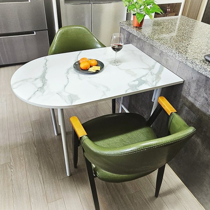 디자인블레스 1인 2인용 식탁 900x600 반타원 홈바 원룸 테이블