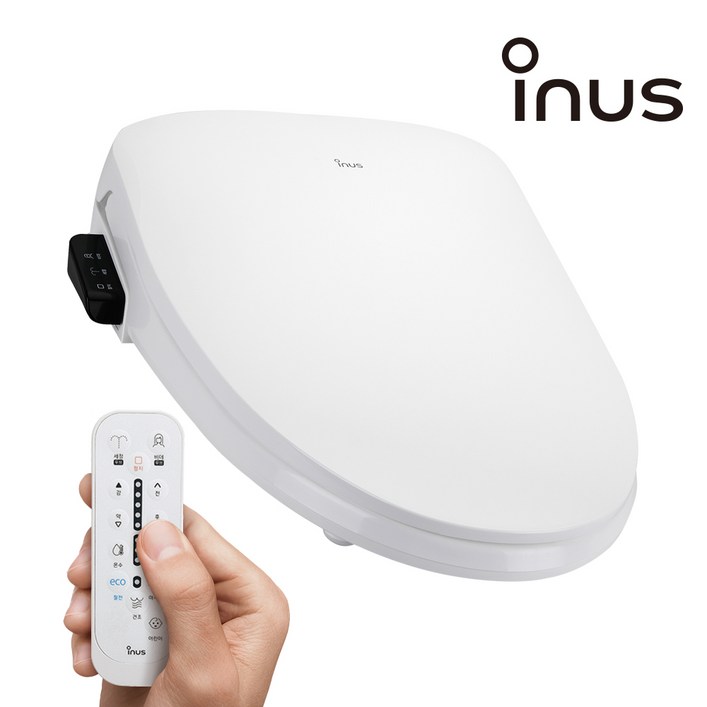 2025년형 신제품 이누스 리모컨 직수형방수비데 신제품 IS340R IPX7등급 비데구입 노필터비데