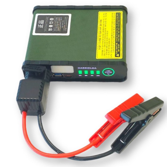 다걸다 JUMP-24000 국산 점프스타터 긴급시동 보조배터리 + 스마트 점프케이블 + 하드케이스 가방 대용량, 24000mAh, 1개