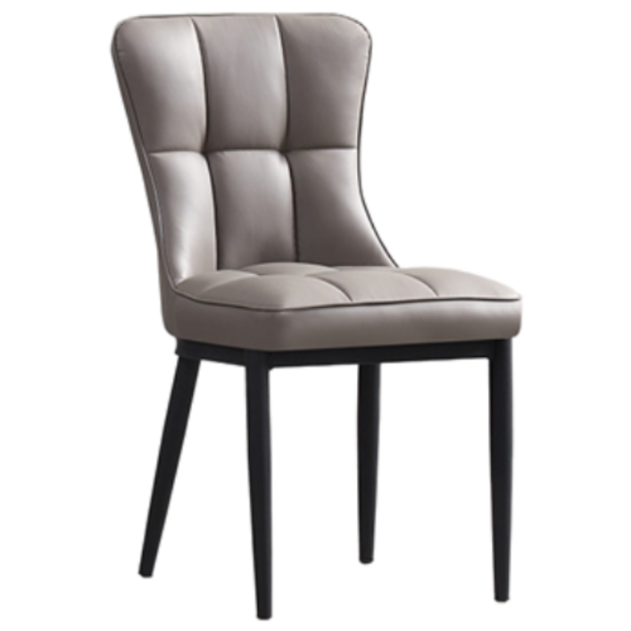 지누아 심플리 럭셔리 의자 다이닝 체어 식탁의자 업소용 카페의자, 그레이, 1개