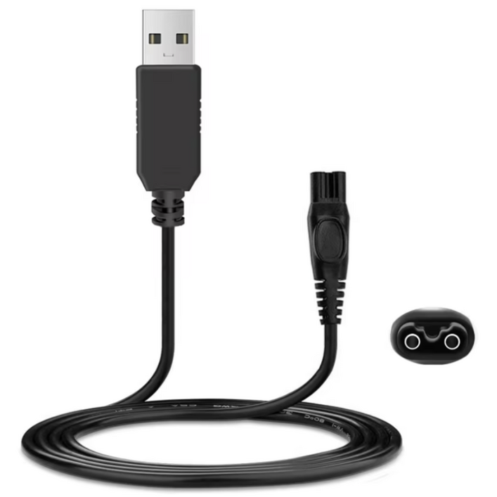 필립스 전기 면도기 충전기 USB 충전 케이블 호환, 1개