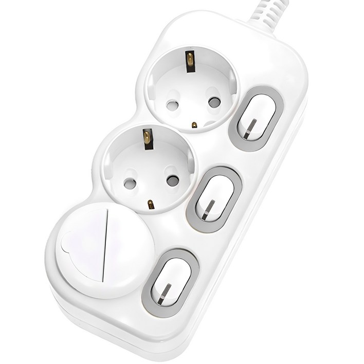 에코파워탭 LED 스위치 개별 절전형 멀티탭 3구 EPM 203N 에코파워탭 LED 스위치 개별 절전형 멀티탭 3구 EPM 203N