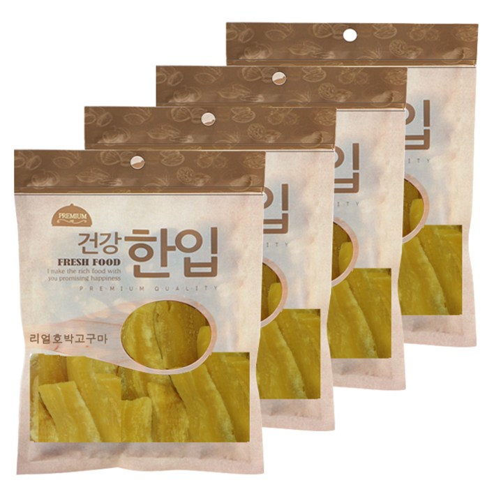 수제명가 셰프시리즈 건강한입 반려동물 간식 100g, 리얼호박고구마, 4개입