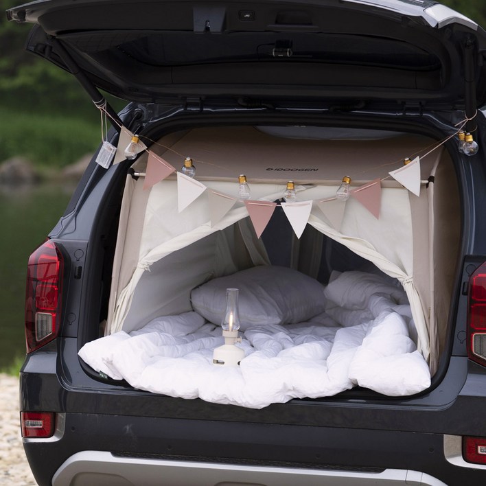 아이두젠 차박캠프 방한 트렁크 이너 TC 면 텐트 L, 브라운