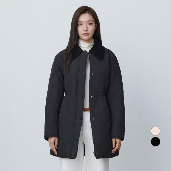 플라스틱아일랜드 여성용 다이아몬드 퀼팅 점퍼 PR4PZ561