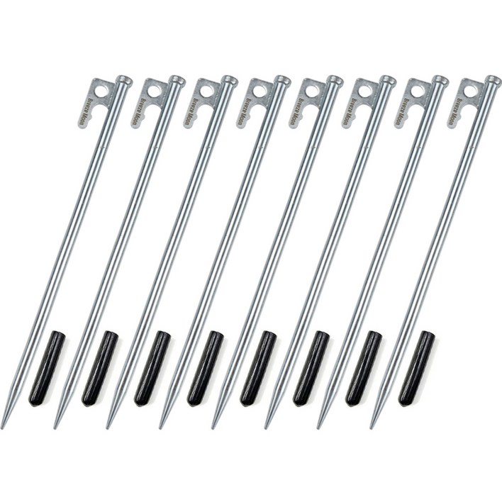 브리즈문 테이퍼링 고강도 단조팩 텐트팩 크롬 8p  보관용 캡 세트