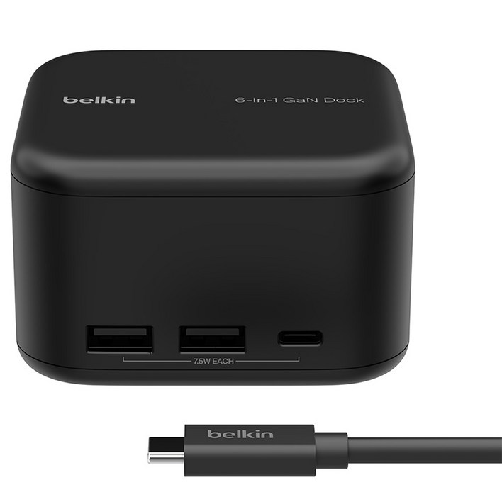 벨킨 USB C 6 in 1 코어 GaN 독 130W INC018qcBK