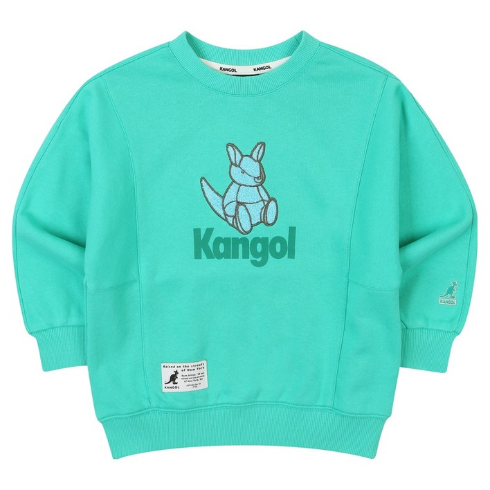 캉골키즈 아동용 캥거루 토이 로고 스웨트셔츠 OD 0008