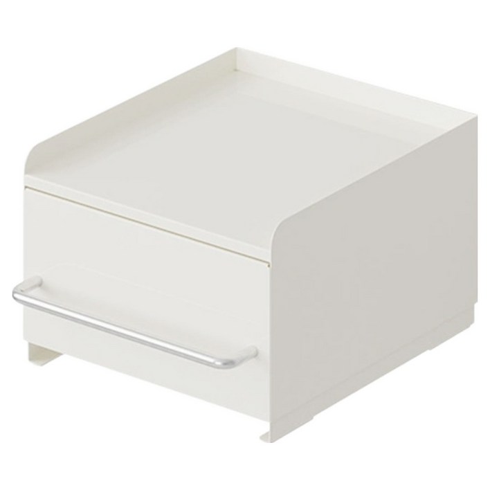 21세기트랜드 럼블 적층형 서랍형 철제 미니 자석선반 주방 옷장 정리 수납함 하단, 화이트, 1개